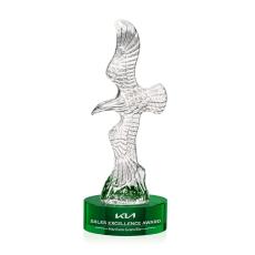 Staffordshire Eagle on Stanrich Base - Green - Patriotic Awards