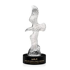 Staffordshire Eagle on Stanrich Base - Black - Awards and Trophies