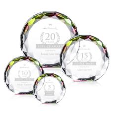 Seville Prismatic Circle Crystal Award - Awards and Trophies