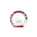 Seville Red Circle Crystal Award
