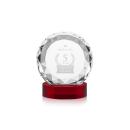 Seville Red on Alberton Base Circle Crystal Award