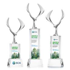 Maverick Eagle Full Color Clear on Belcroft Base Animals Crystal Award - Full Color Imprint