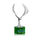 Maverick Eagle Full Color Green on Marvel Base Animals Crystal Award