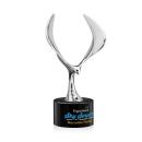 Maverick Eagle Full Color Black on Marvel Base Animals Crystal Award