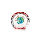 Seville Full Color Red Circle Crystal Award