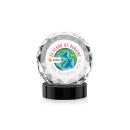 Seville Full Color Black on Alberton Base Circle Crystal Award