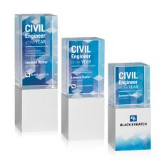 Glencoe Full Color Towers Crystal Award - Awards and Trophies