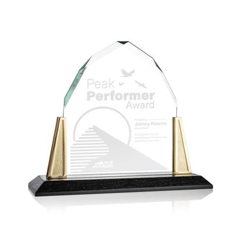 Awards and Trophies - Crystal Awards - Avalon Gold Peaks Crystal Award