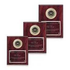 Jansenn Plaque - Rosewood/Gold - Plaque Awards