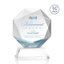 Bradford Full Color Starfire on Newhaven Base Polygon Crystal Award