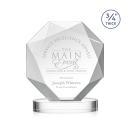 Bradford Starfire on Alberton Base Polygon Crystal Award