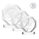 Bradford Starfire on Alberton Base Polygon Crystal Award