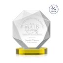 Bradford Gold on Alberton Base Polygon Crystal Award