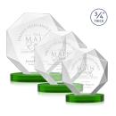 Bradford Green on Alberton Base Polygon Crystal Award
