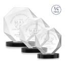 Bradford Black on Alberton Base Polygon Crystal Award
