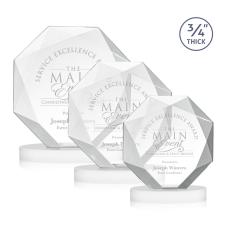 Bradford White on Alberton Base Polygon Crystal Award - Awards and Trophies