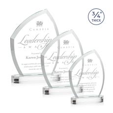 Daltry Clear on Alberton Base Unique Crystal Award - Awards and Trophies