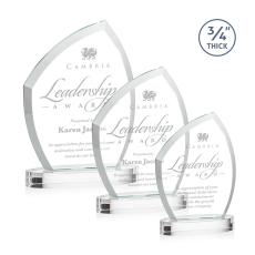 Daltry Clear on Alberton Base Unique Crystal Award - Awards and Trophies