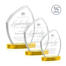 Daltry Gold on Alberton Base Unique Crystal Award - Awards and Trophies