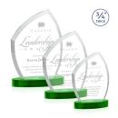 Daltry Green on Alberton Base Unique Crystal Award