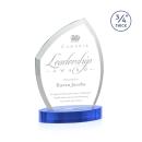 Daltry Sky Blue on Alberton Base Unique Crystal Award