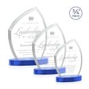 Daltry Sky Blue on Alberton Base Unique Crystal Award