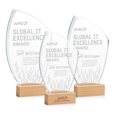 Clarence Peaks Crystal Award - Awards and Trophies