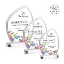 Daltry Full Color Clear on Alberton Base Peaks Crystal Award