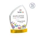 Daltry Full Color Gold on Alberton Base Unique Crystal Award