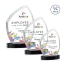 Daltry Full Color Black on Alberton Base Unique Crystal Award