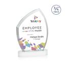 Daltry Full Color White on Alberton Base Unique Crystal Award