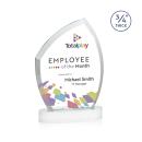 Daltry Full Color White on Alberton Base Unique Crystal Award