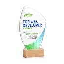 Clarence Full Color Peaks Crystal Award