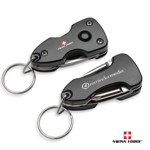 Promotional Products - Auto and Tools - Keyrings - Swiss Force® Wildcub Multi-Tool & Flashlight Keyring