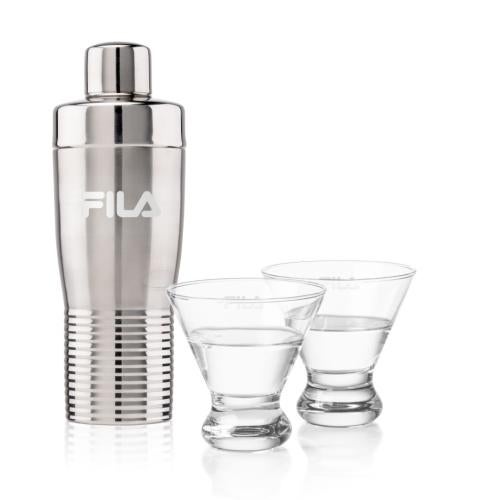 Corporate Gifts - Barware - Gift Sets - Genoa Shaker & Brisbane Martini Set