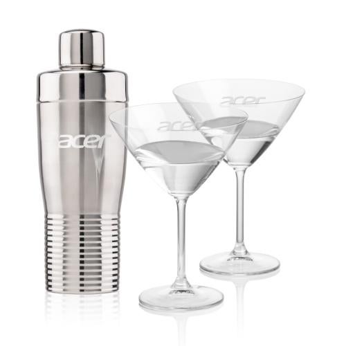 Corporate Gifts - Barware - Gift Sets - Genoa Shaker & Coleford Martini Set