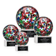 Fantasia Clear on Hancock Base Globe Glass Award - Glass Awards