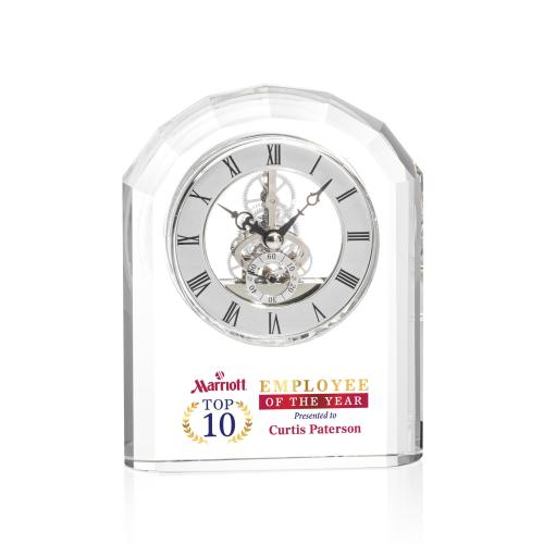 Awards and Trophies - Crystal Awards - Birkdale Full Color Clock