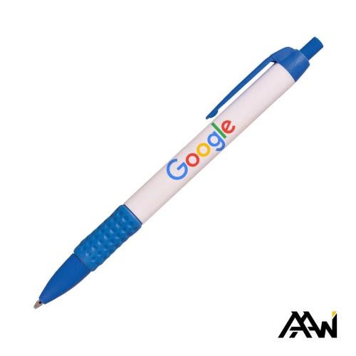 Promotional Products - Writing Instruments - Plastic Pens - Widebody Grip Pen Full Color Barrel - Matte Colored Accent