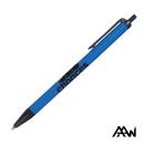Value Slim Pen w/Glossy Colored Barrel - Matte Black Accent