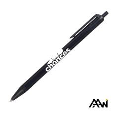 Value Slim Pen w/Glossy Colored Barrel - Matte Black Accent - Writing Instruments