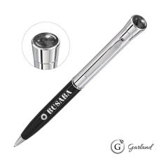 Garland Monogram Aura Twist Ballpoint Pen - Chrome - Metal Pens