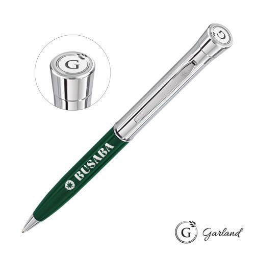Promotional Products - Writing Instruments - Metal Pens - Garland® Monogram Twist Ballpoint Pen - Chrome 