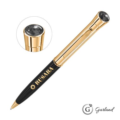 Promotional Products - Writing Instruments - Metal Pens - Garland® Monogram Aura Twist Ballpoint Pen - Gold
