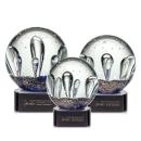 Serendipity Black on Paragon Base Globe Glass Award