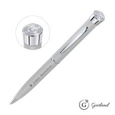 Garland Color Matte Emblem Twist Ballpoint Pen - Chrome - Writing Instruments