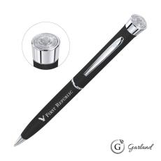 Garland Color Matte Custom Emblem Twist Pen - Chrome - Writing Instruments