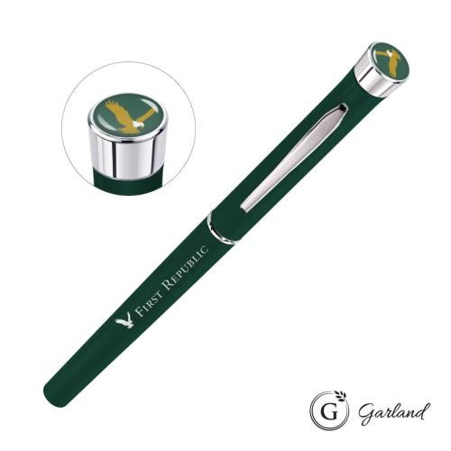 Promotional Products - Writing Instruments - Metal Pens - Garland® Color Matte Custom Rollerball Pen - Chrome