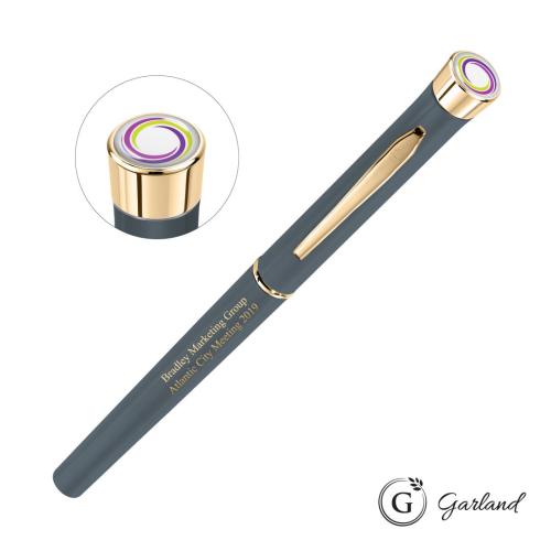 Promotional Products - Writing Instruments - Metal Pens - Garland® Color Matte Custom Rollerball Pen - Gold