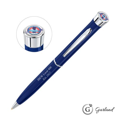 Promotional Products - Writing Instruments - Metal Pens - Garland® Color Custom Twist Ballpoint Pen - Chrome Accent